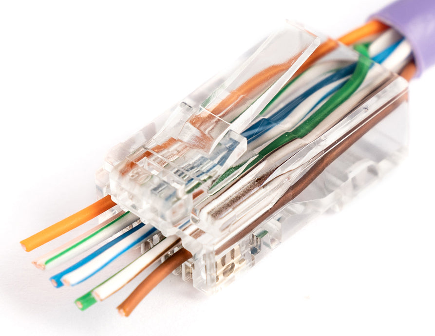 Digitus RJ45 (8P8C) CAT 6 Modular Plug med pass-through, 100 stk.