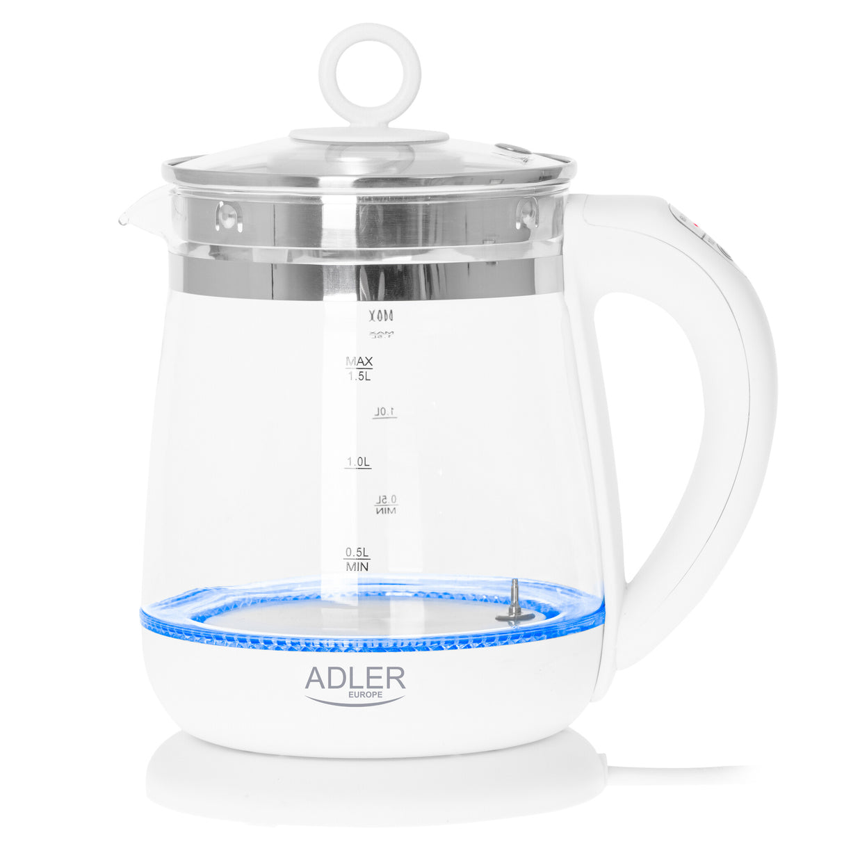 Adler AD 1299 elkedel 1,5 L 1850 W Hvid