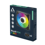 ARCTIC BioniX P14 A-RGB Computerkabinet Ventilator 14 cm Sort 1 stk