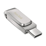 SanDisk Ultra Dual Drive Luxe USB-nøgle 512 GB USB Type-A / USB Type-C 3.2 Gen 1 (3.1 Gen 1) Rustfrit stål