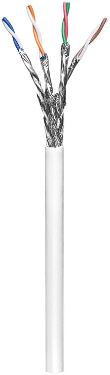 goobay CAT 6 SFTP, PiMF 100m Bulkkabel Hvid