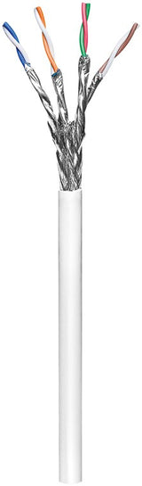 goobay CAT 6 SFTP, PiMF 100m Bulkkabel Hvid