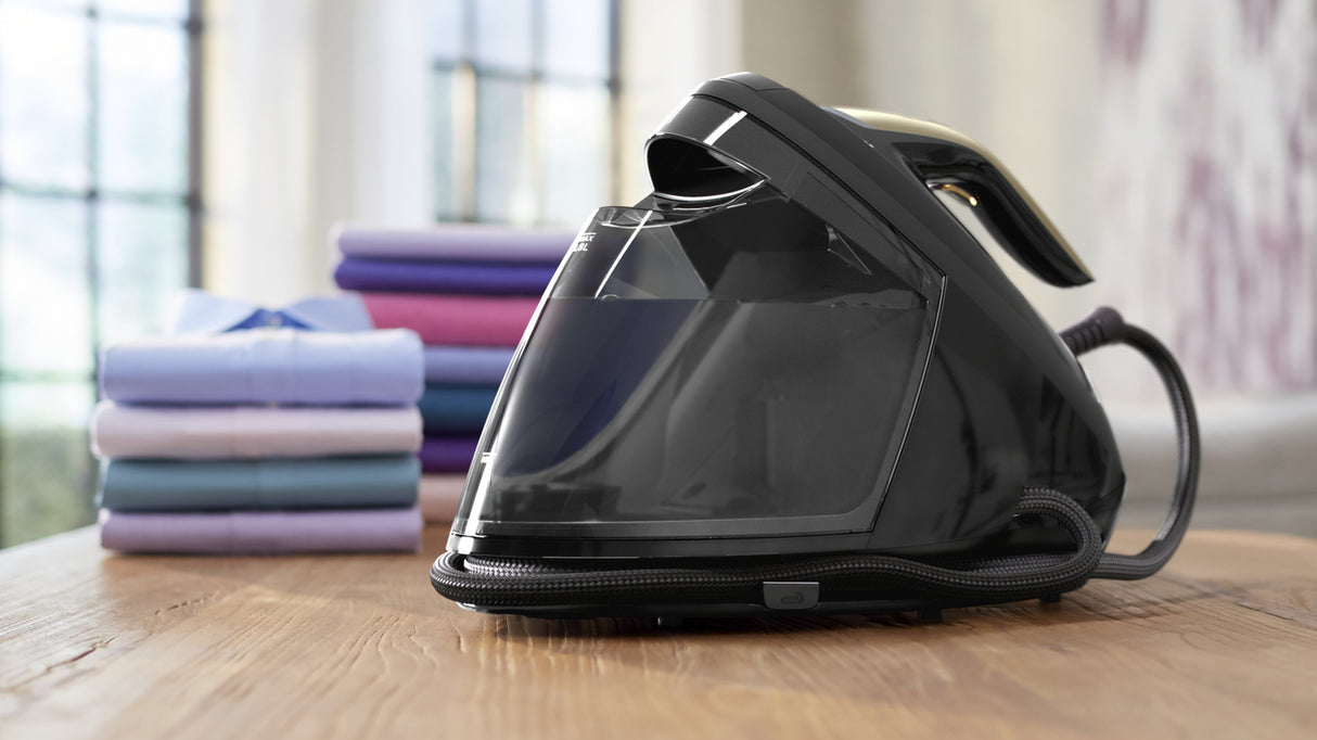 Philips PSG8130/80 Dampstrygning station 2700 W 1,8 L SteamGlide Elite-strygesål Sort, Guld