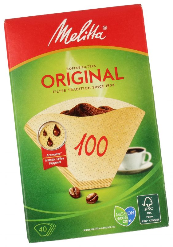 90507 KAFFEFILTER 100 UBLEGET 40 STK.