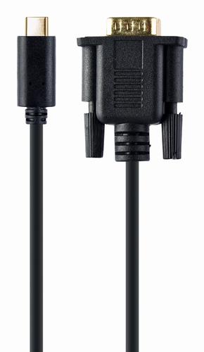 Gembird A-CM-VGAM-01 video cable adapter 2 m USB C VGA (D-Sub) Black