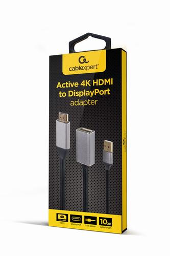 Gembird A-HDMIM-DPF-02 video cable adapter 0.1 m HDMI Type A (Standard) DisplayPort Black