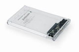 Gembird EE2-U3S9-6 storage drive enclosure HDD enclosure Transparent 2.5"