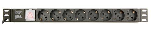 Gembird EG-PDU-014-C14 power distribution unit (PDU) 8 AC outlet(s) 1U Black