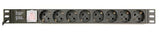 Gembird EG-PDU-014-C14 power distribution unit (PDU) 8 AC outlet(s) 1U Black