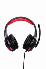 Gembird GHS-U-5.1-01 headphones/headset Wired Head-band Gaming Black, Red