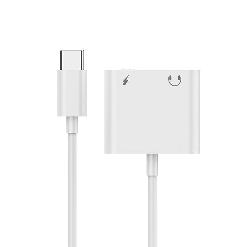 Gembird GMB Audio A-CM-3.5FP-01 cable gender changer 4-pins 3.5 mm, USB Type-C USB type-C White