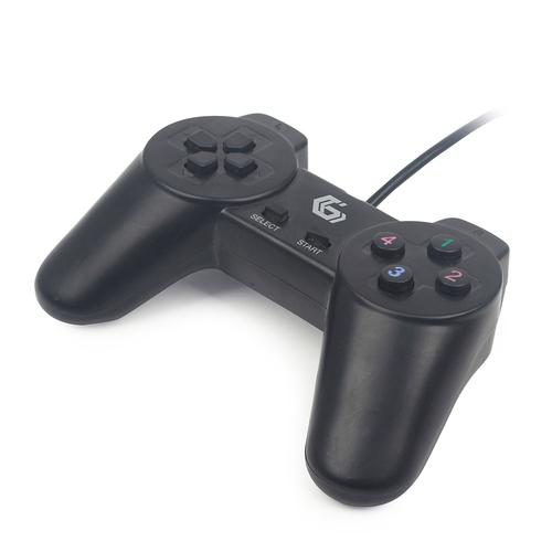 Gembird JPD-UB2-01 Gaming Controller Black USB 2.0 Gamepad PC