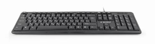 Gembird KB-U-103-RU keyboard Office USB QWERTY English, Russian Black