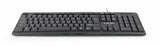 Gembird KB-U-103-RU keyboard Office USB QWERTY English, Russian Black