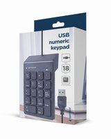 Gembird KPD-U-03 numeric keypad Laptop/PC USB Black