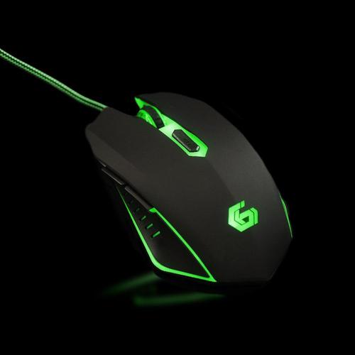 Gembird MUSG-001-G mouse Gaming Ambidextrous USB Type-A 2400 DPI