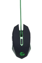 Gembird MUSG-001-G mouse Gaming Ambidextrous USB Type-A 2400 DPI