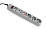 Gembird SPG6-B-6C surge protector 6 AC outlet(s) 1.8 m
