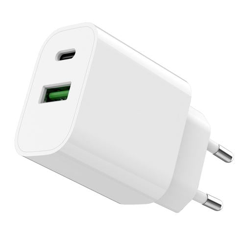 Gembird TA-UC-PDQC20-01-W oplader til mobil enhed Universel Hvid Vekselstrøm Hurtig opladning Indendørs