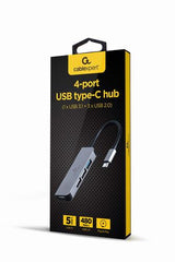 Gembird UHB-CM-U3P1U2P3-01 laptop dock/port replicator Wired USB 3.2 Gen 1 (3.1 Gen 1) Type-C Silver