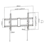 Gembird WM-90T-01 TV mount/stand 2.29 m (90") Black