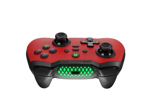 GENESIS Mangan 400 Red Bluetooth Gamepad Analogue / Digital Android, MAC, Nintendo Switch, PC, iOS
