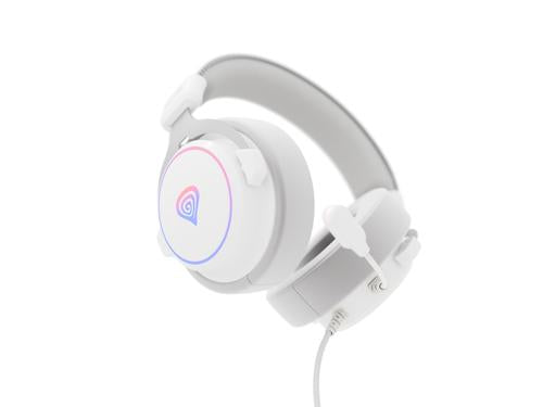 GENESIS Neon 764 Headset Wired Head-band Gaming USB Type-A White
