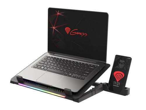 GENESIS Oxid 450 laptop cooling pad 39.6 cm (15.6") 2400 RPM Black