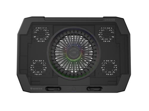 GENESIS Oxid 850 laptop cooling pad 43.9 cm (17.3") 2500 RPM Black