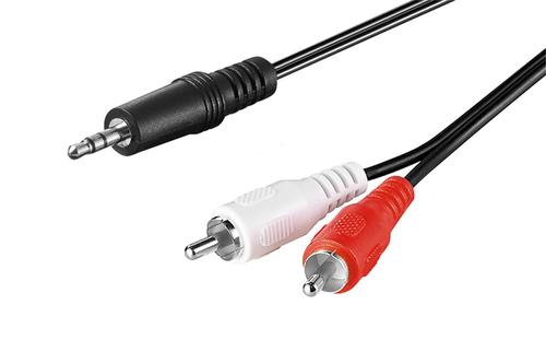 Goobay 51652 audio cable 10 m 3.5mm 2 x RCA Black