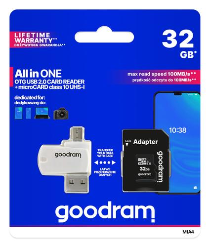 Goodram M1A4 All in One 32 GB MicroSDHC UHS-I Class 10
