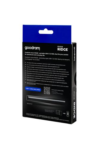 Goodram SSDR-GMRE-512-K0 external solid state drive 512 GB Black