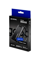 Goodram SSDR-GMRE-512-K0 external solid state drive 512 GB Black