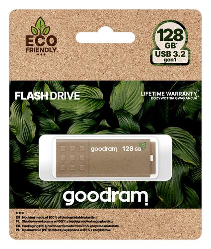 Goodram UME3 Eco Friendly USB flash drive 128 GB USB Type-A 3.2 Gen 1 (3.1 Gen 1) Brown