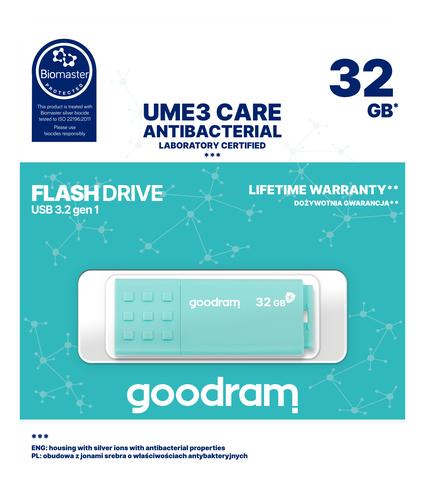 Goodram UME3 USB flash drive 32 GB USB Type-A 3.2 Gen 1 (3.1 Gen 1) Turquoise