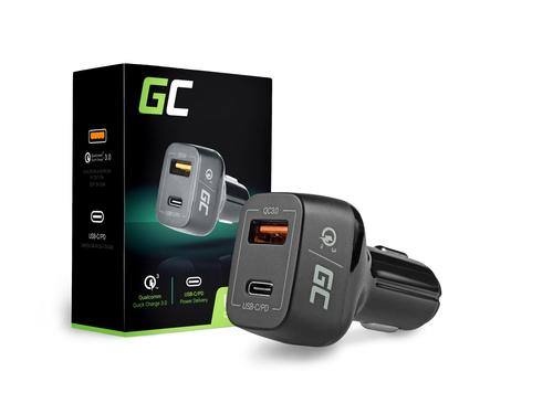 Green Cell CAD33 mobile device charger Universal Black Cigar lighter Fast charging Indoor