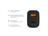 Green Cell CAD33 mobile device charger Universal Black Cigar lighter Fast charging Indoor