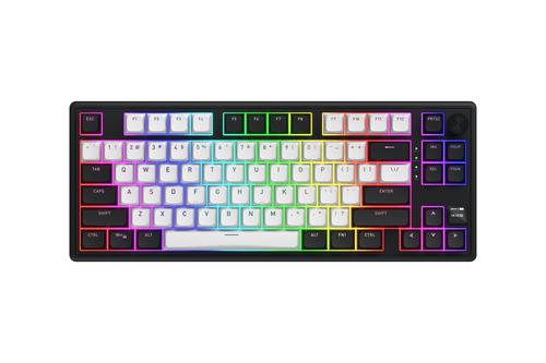 HATOR Skyfall 80 MAG ULTIMA 8K wireless tastatur Spil USB + RF Wireless + Bluetooth QWERTY US engelsk Sort, Hvid
