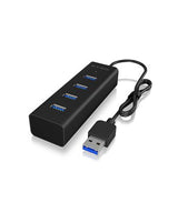 ICY BOX IB-HUB1409-U3 USB 3.2 Gen 1 (3.1 Gen 1) Type-A 5000 Mbit/s Black