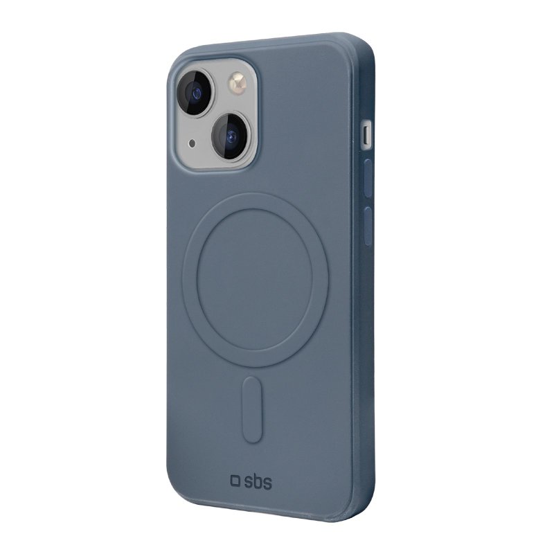SBS Novelty MagSafe® kompatibelt cover til iPhone 14 / 13® med magnetisk opladning. Blå