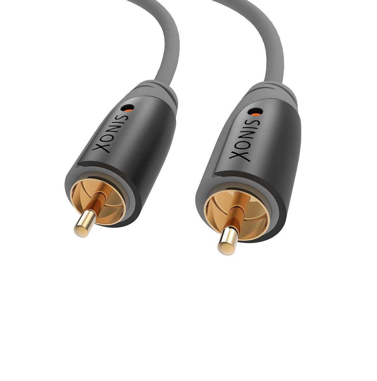 Sinox digitalt coaxial kabel. 2m. Grå/sort