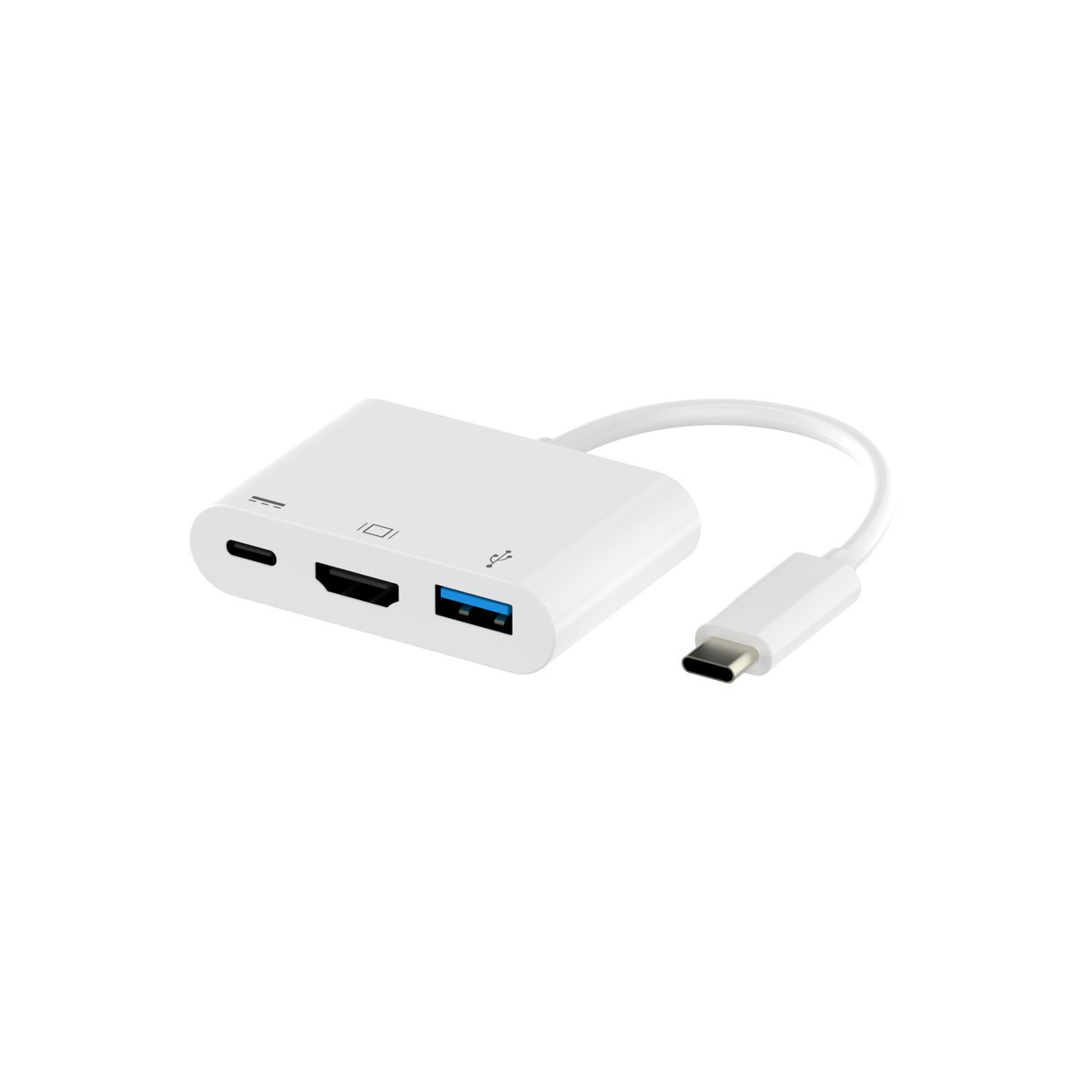 Sinox PRO USB C Hub. 0,15m. Hvid