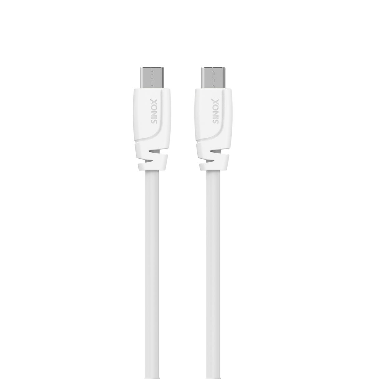 Sinox USB C 2.0 kabel. 3m. Hvid