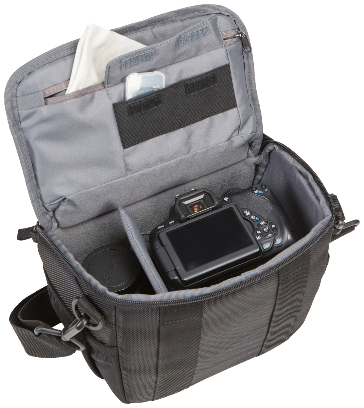 Case Logic Bryker DSLR-skuldertaske. Sort