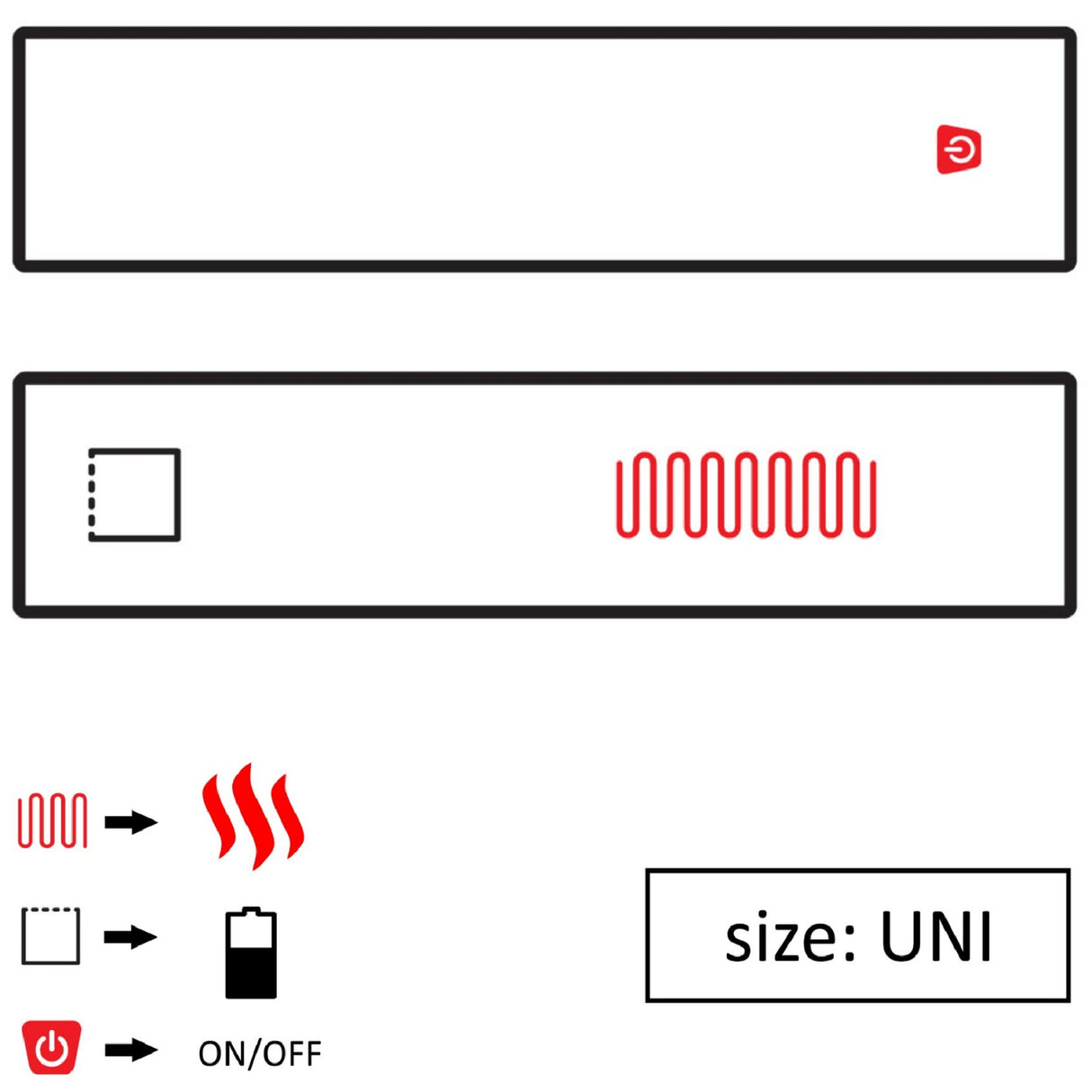 Glovii opvarmet halstørklæde. Sort