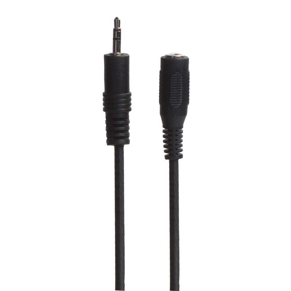 Connectech 3,5 mm mini-jack-forlængerkabel. 10 m. Sort