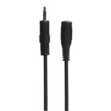 Connectech 3,5 mm mini-jack-forlængerkabel. 10 m. Sort