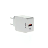 Sinox 230V USB-A oplader 18W. Hvid