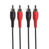 Sinox One Phono kabel. 2,5m. Sort