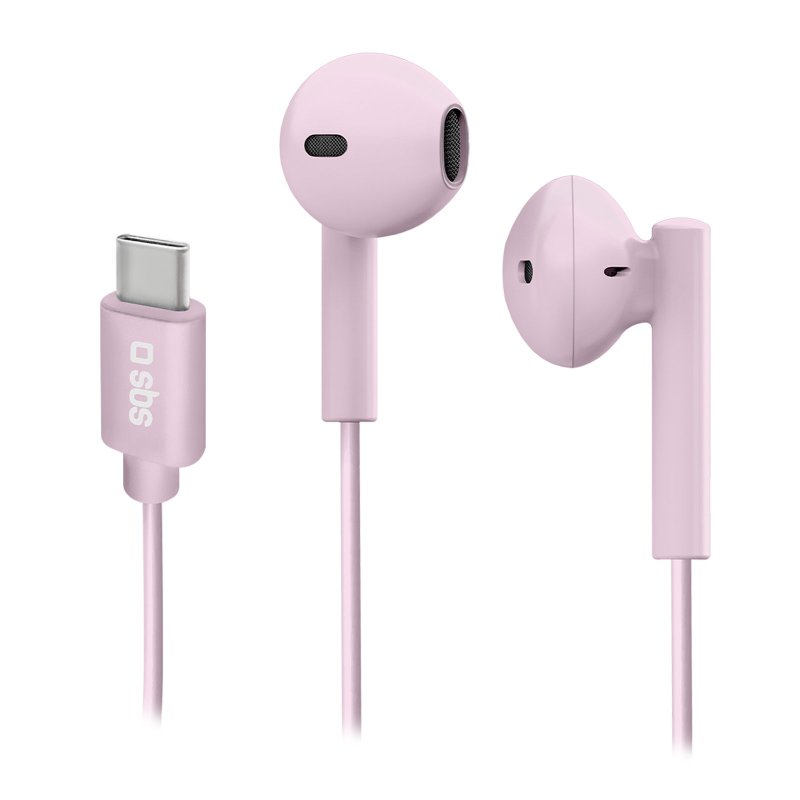SBS in-ear stereo høretelefoner Studio Mix 65. Lyserød